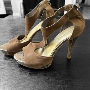 Women’s Ashley, Brooke , gray suede heels